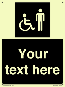 Custom information: black panel disabled and male